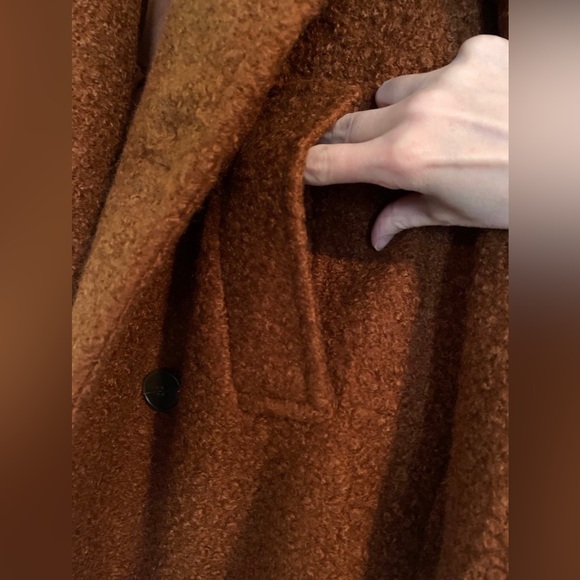 NEW TopShop boucle long coat - Picture 4 of 10